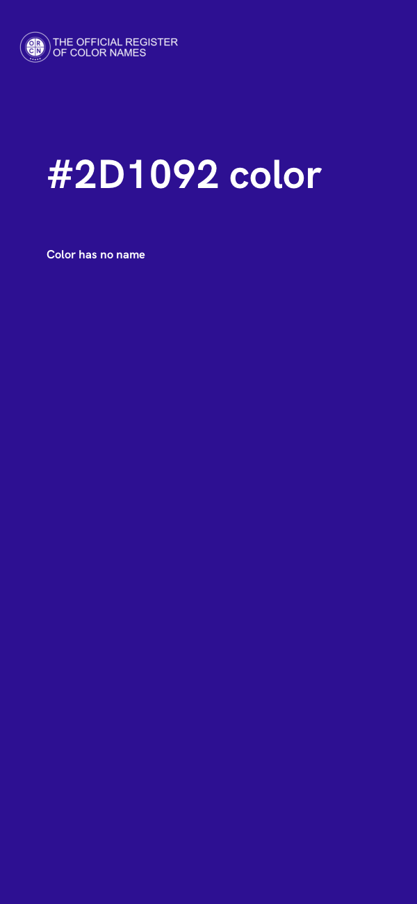 #2D1092 color image