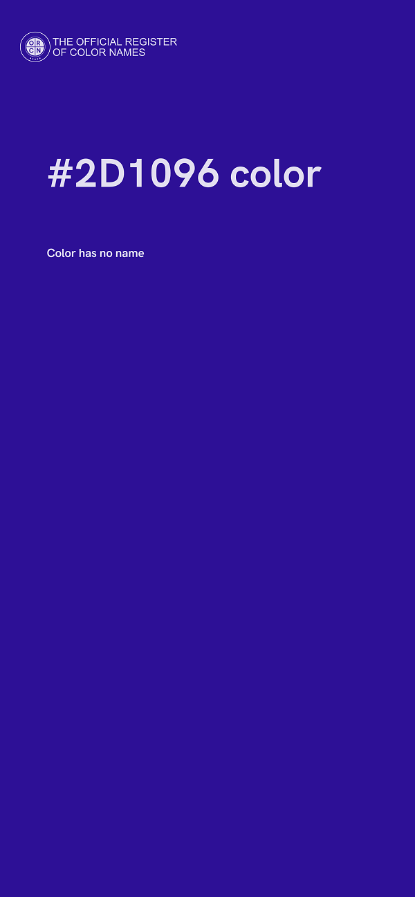 #2D1096 color image