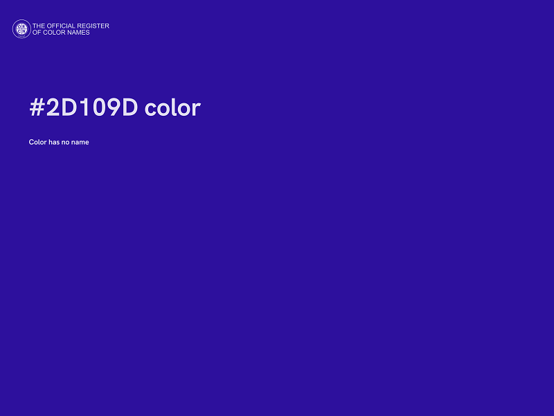 #2D109D color image