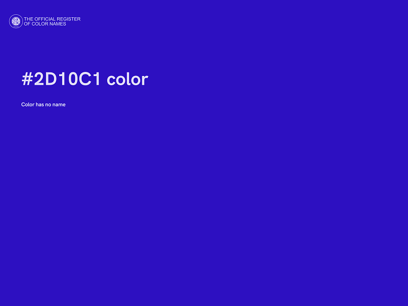 #2D10C1 color image