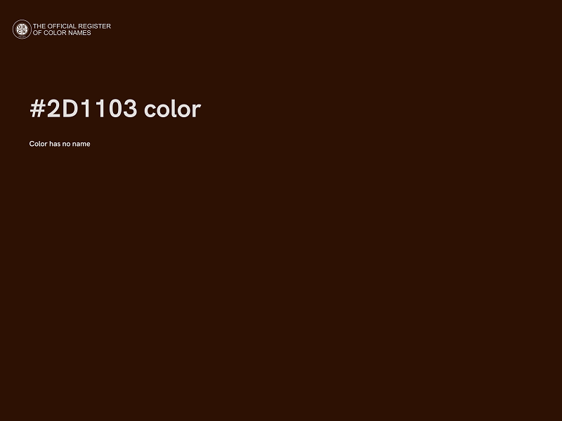 #2D1103 color image