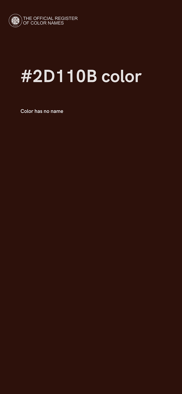 #2D110B color image