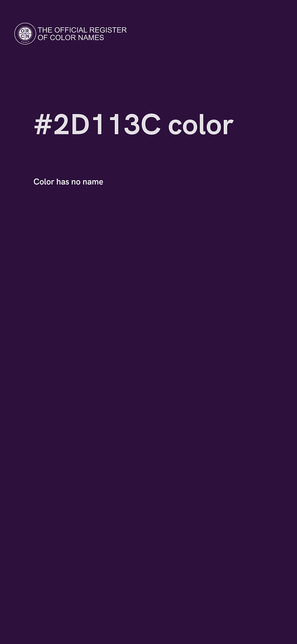 #2D113C color image