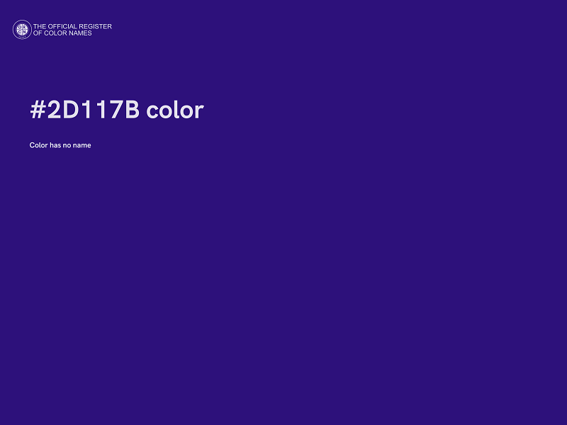 #2D117B color image