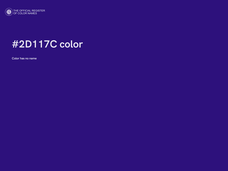 #2D117C color image