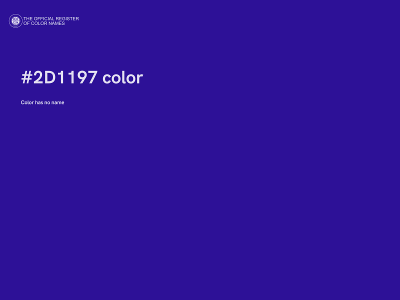 #2D1197 color image