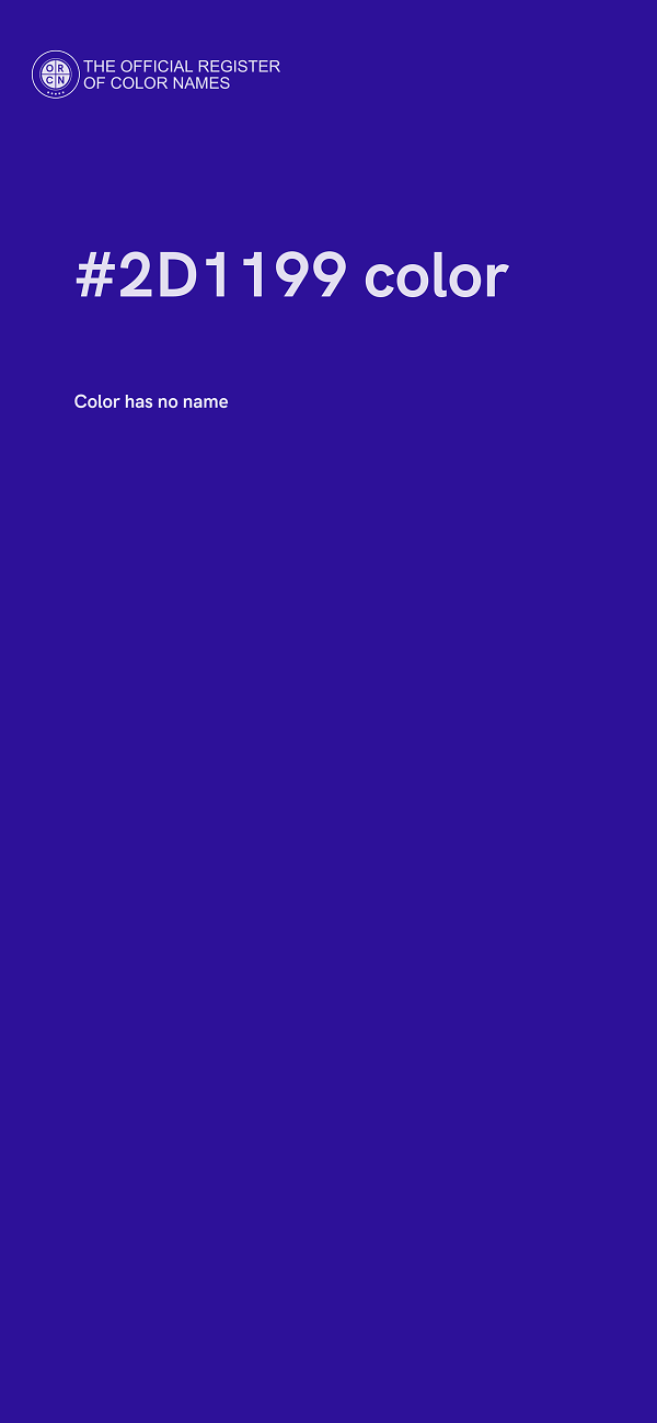 #2D1199 color image