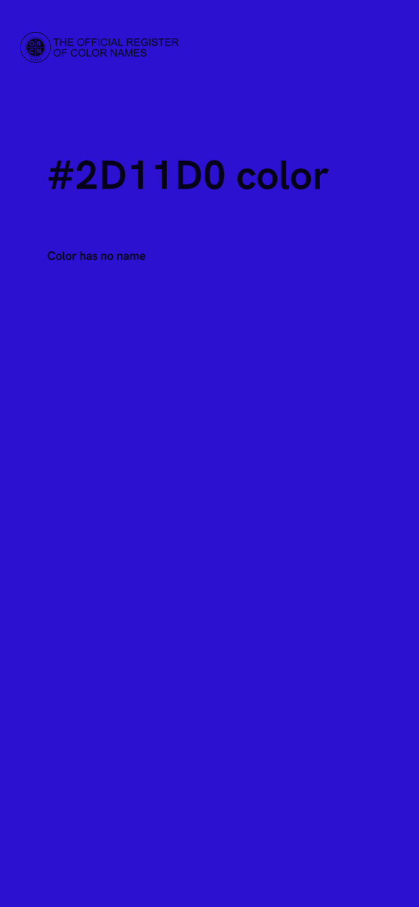 #2D11D0 color image