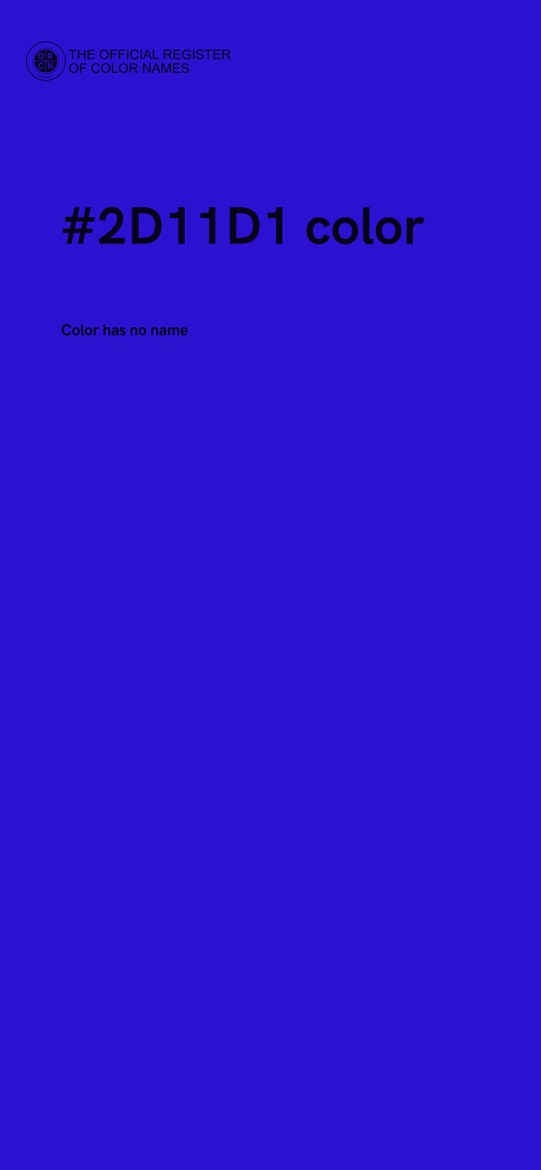 #2D11D1 color image