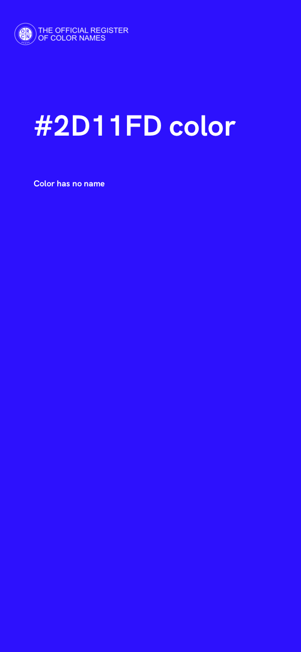 #2D11FD color image