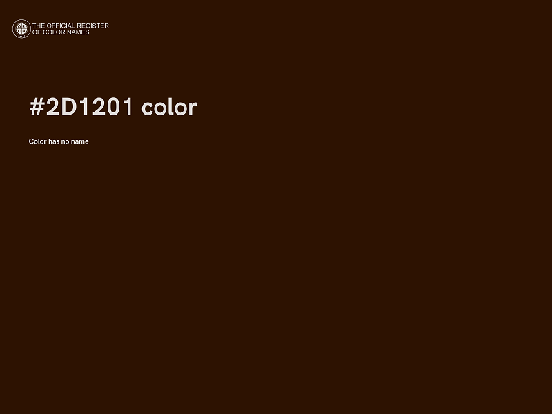 #2D1201 color image