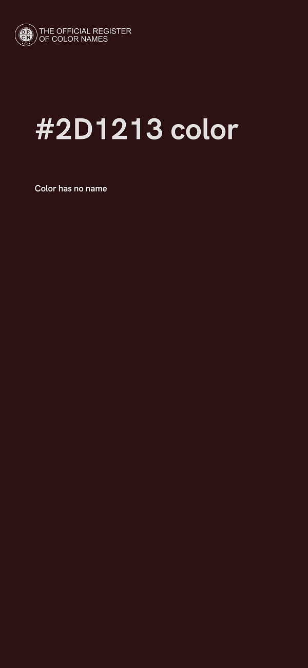 #2D1213 color image