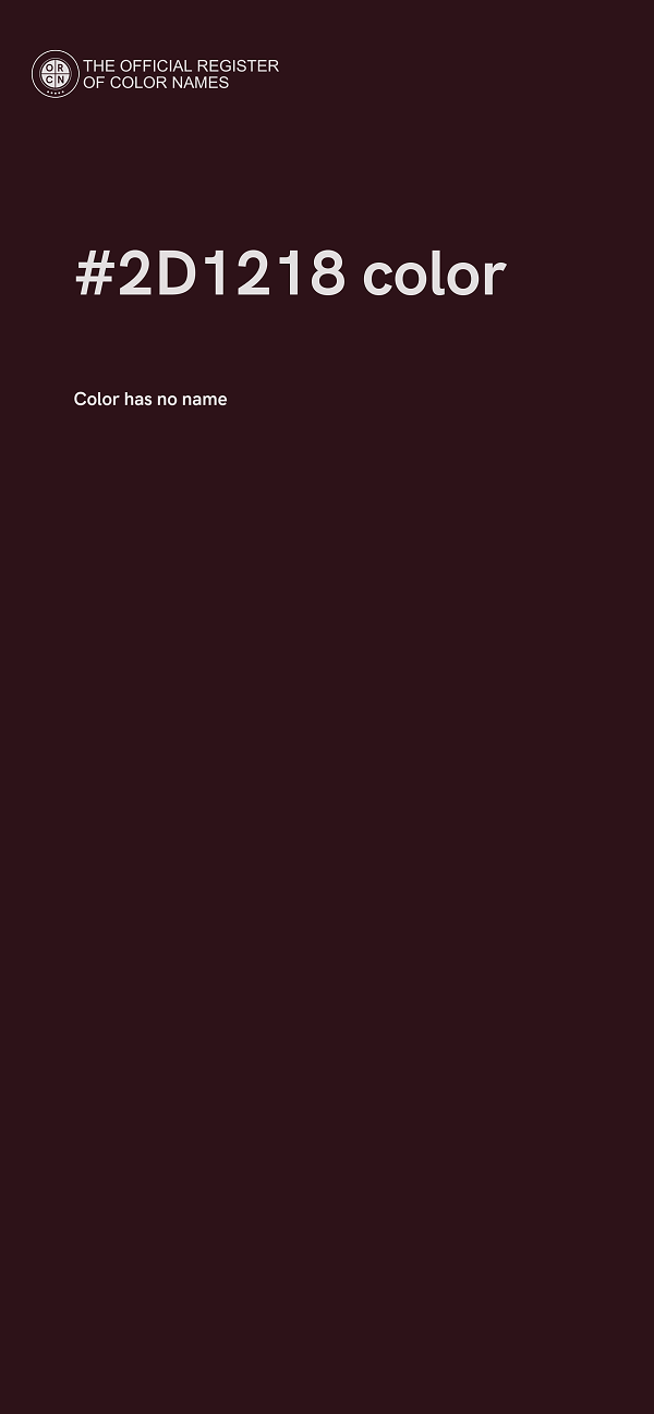 #2D1218 color image