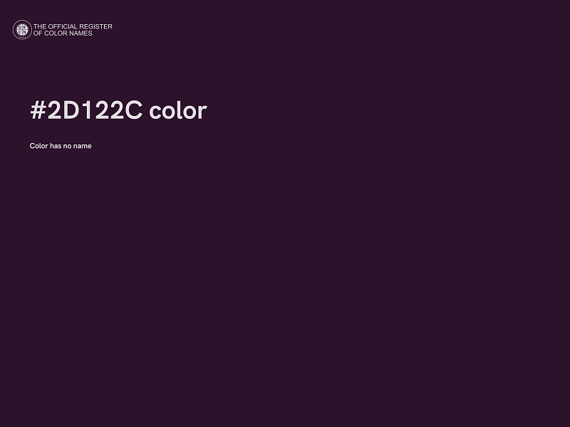 #2D122C color image