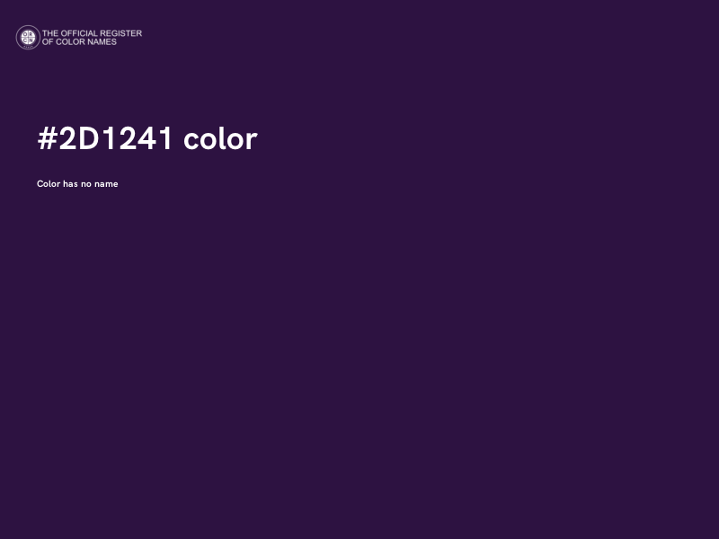 #2D1241 color image