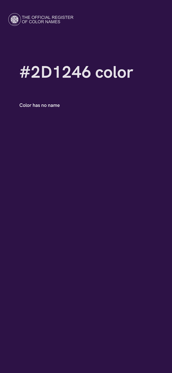 #2D1246 color image