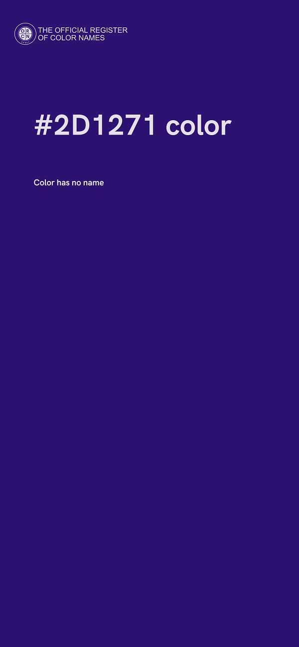 #2D1271 color image