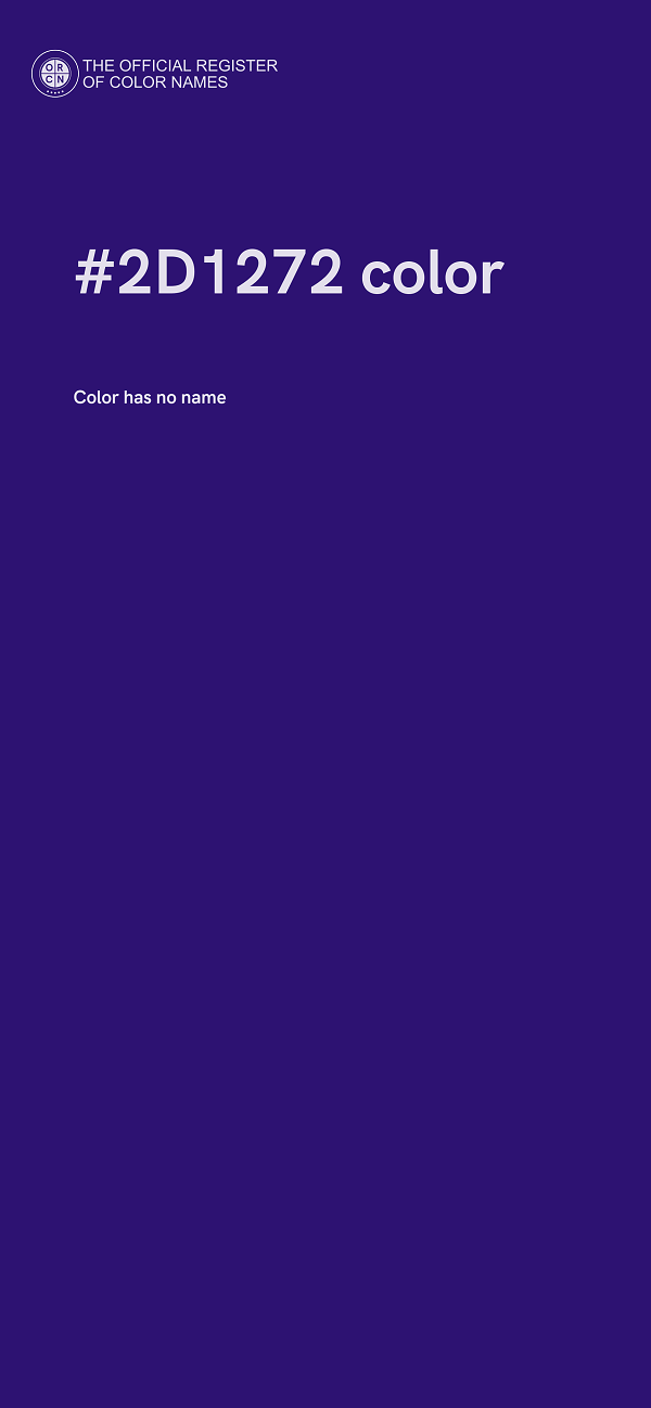 #2D1272 color image