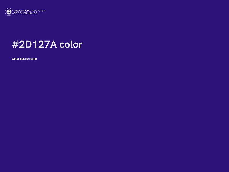 #2D127A color image
