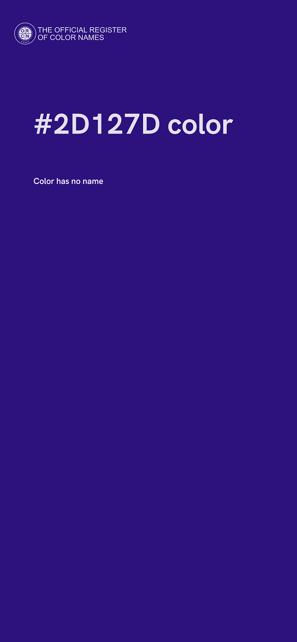 #2D127D color image