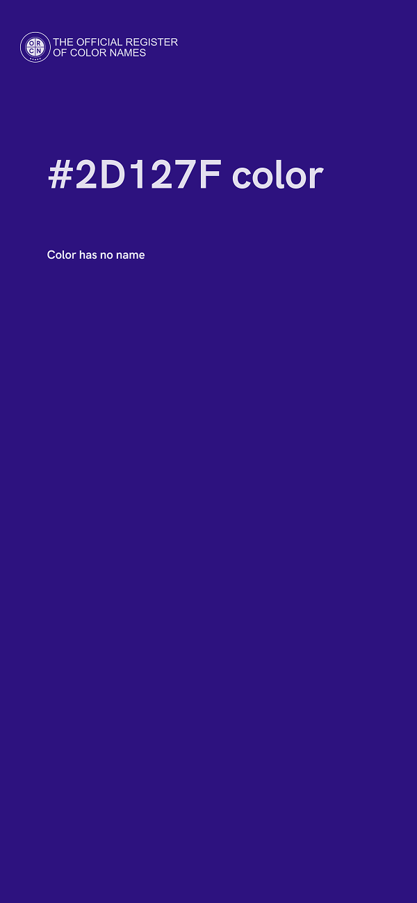 #2D127F color image
