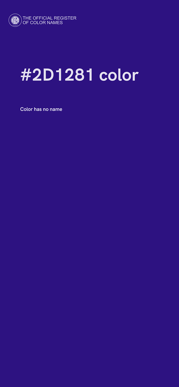 #2D1281 color image