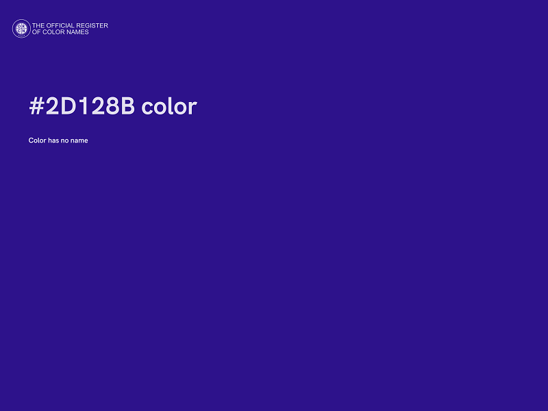 #2D128B color image