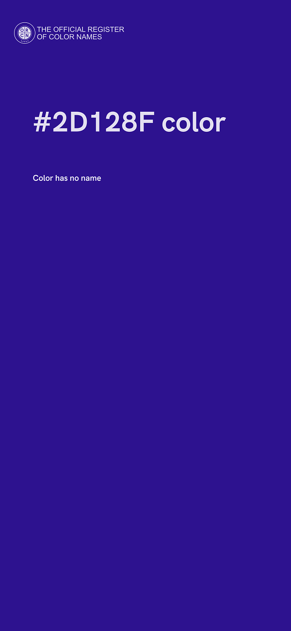 #2D128F color image