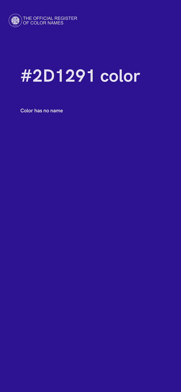 #2D1291 color image