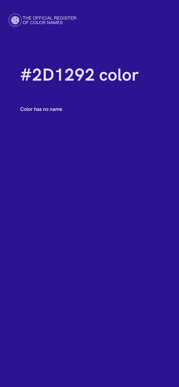 #2D1292 color image