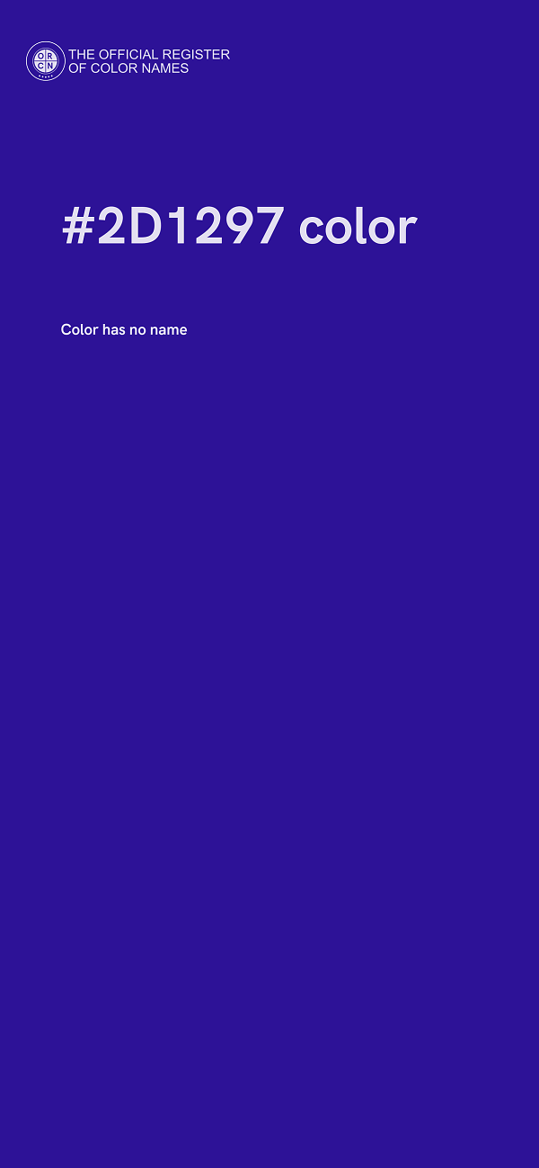 #2D1297 color image
