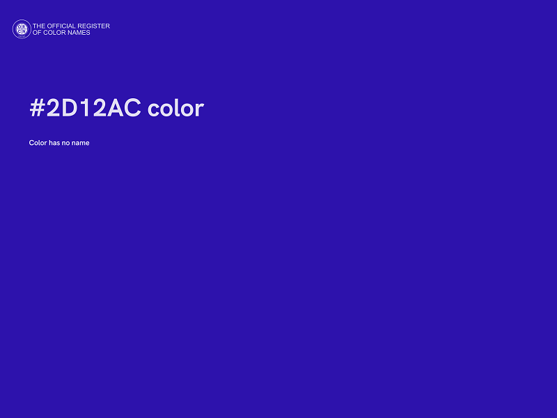 #2D12AC color image