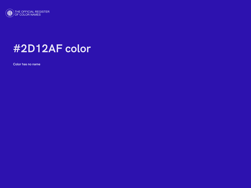 #2D12AF color image