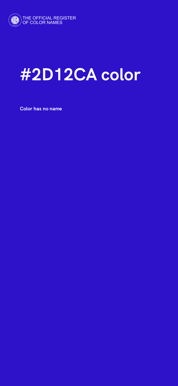 #2D12CA color image