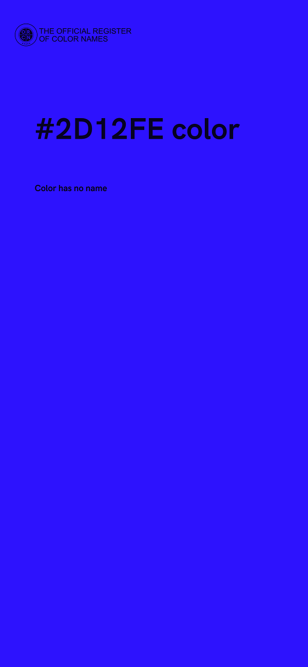 #2D12FE color image