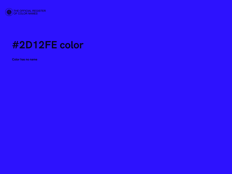 #2D12FE color image