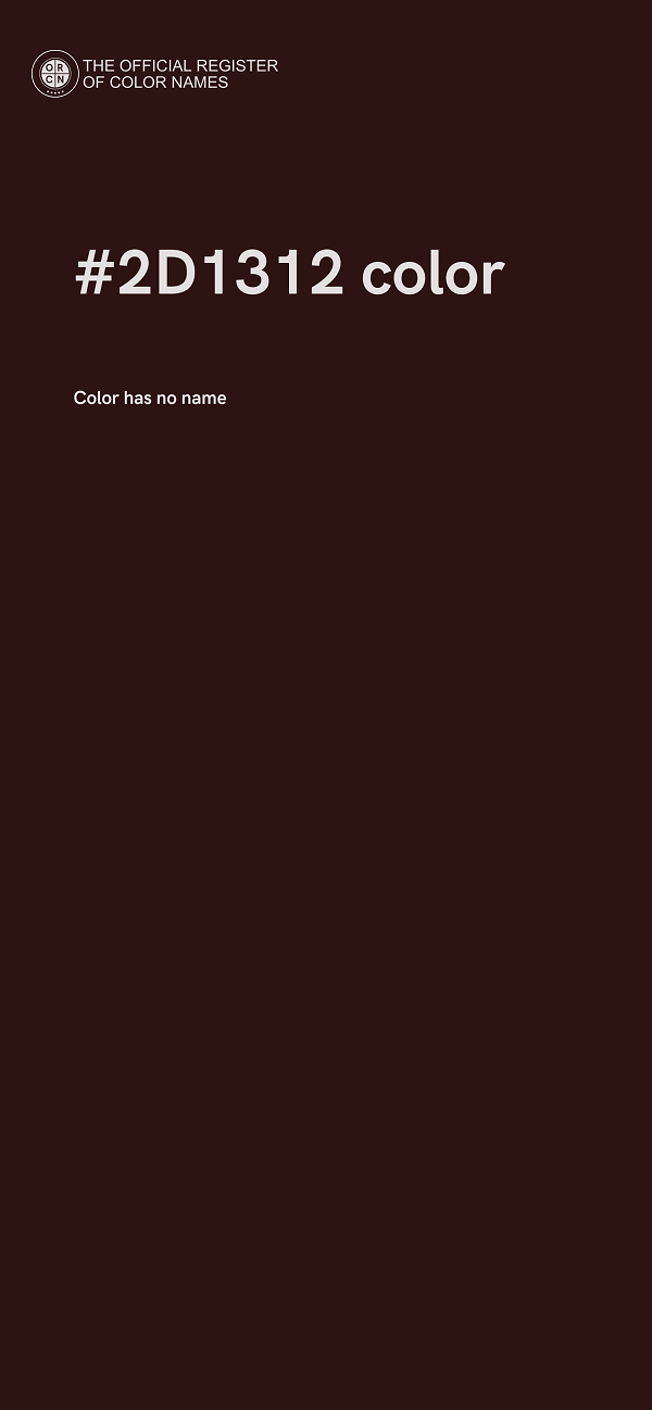 #2D1312 color image