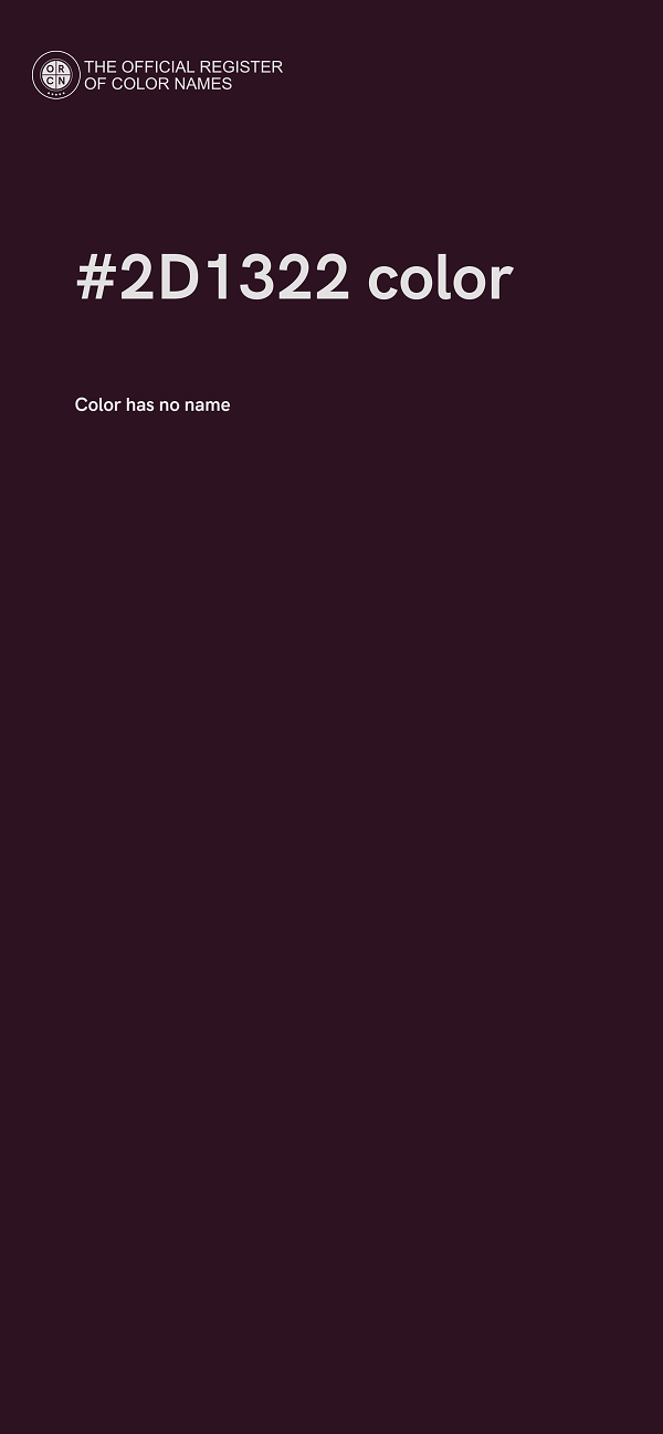 #2D1322 color image
