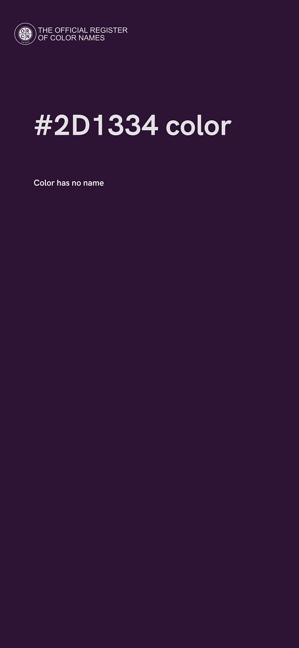 #2D1334 color image