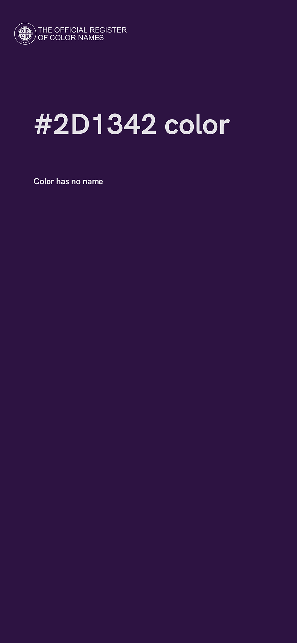 #2D1342 color image
