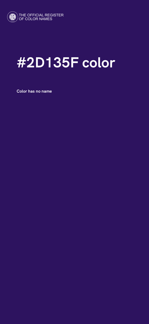 #2D135F color image