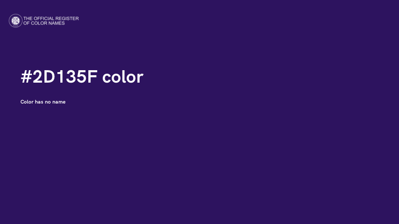 #2D135F color image