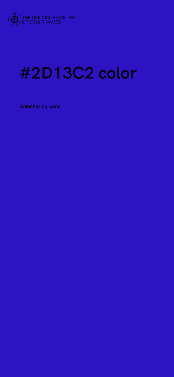 #2D13C2 color image