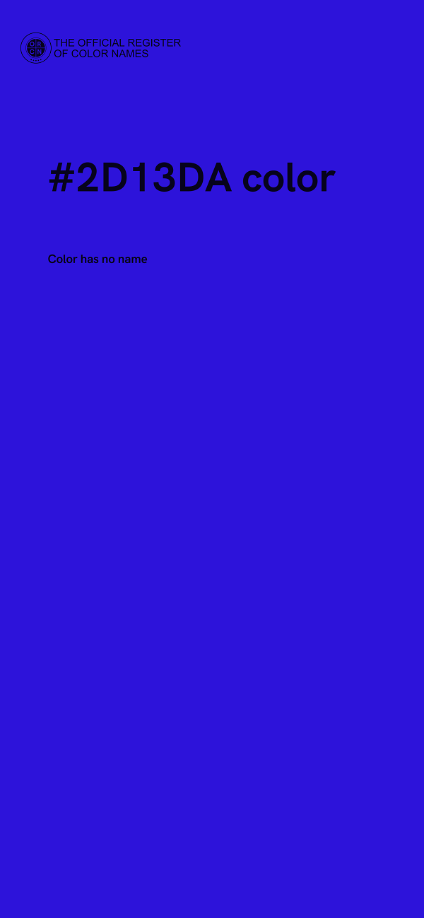 #2D13DA color image