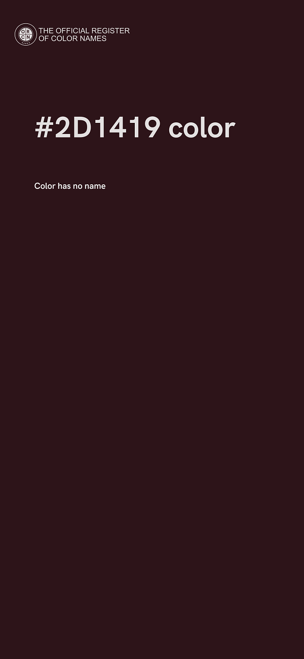 #2D1419 color image