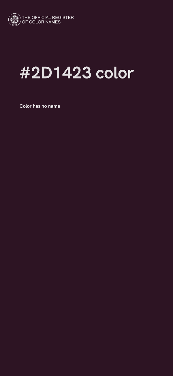 #2D1423 color image