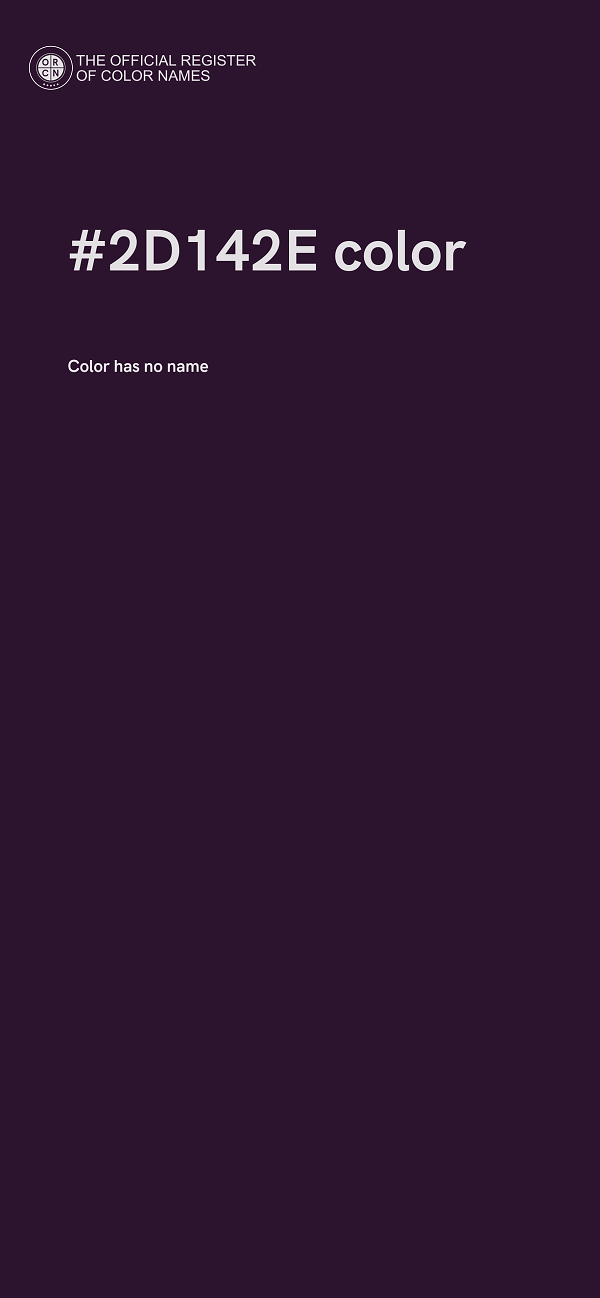#2D142E color image
