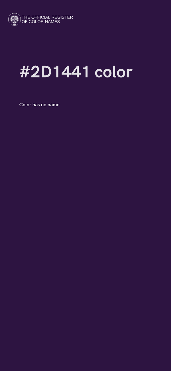 #2D1441 color image
