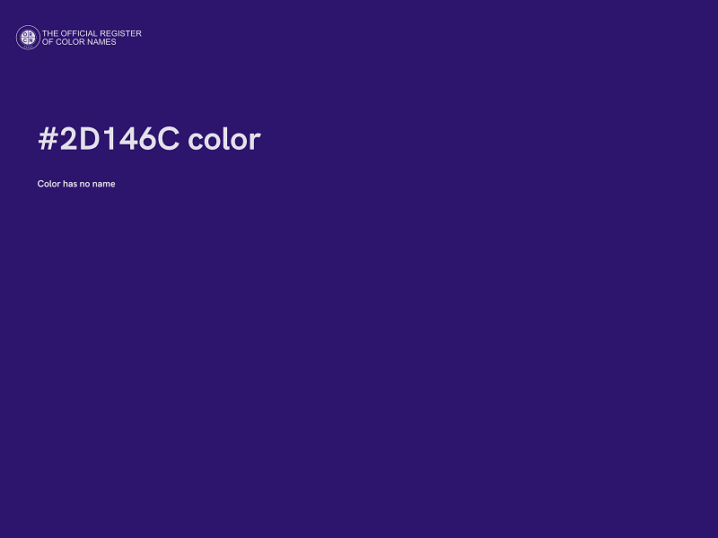 #2D146C color image