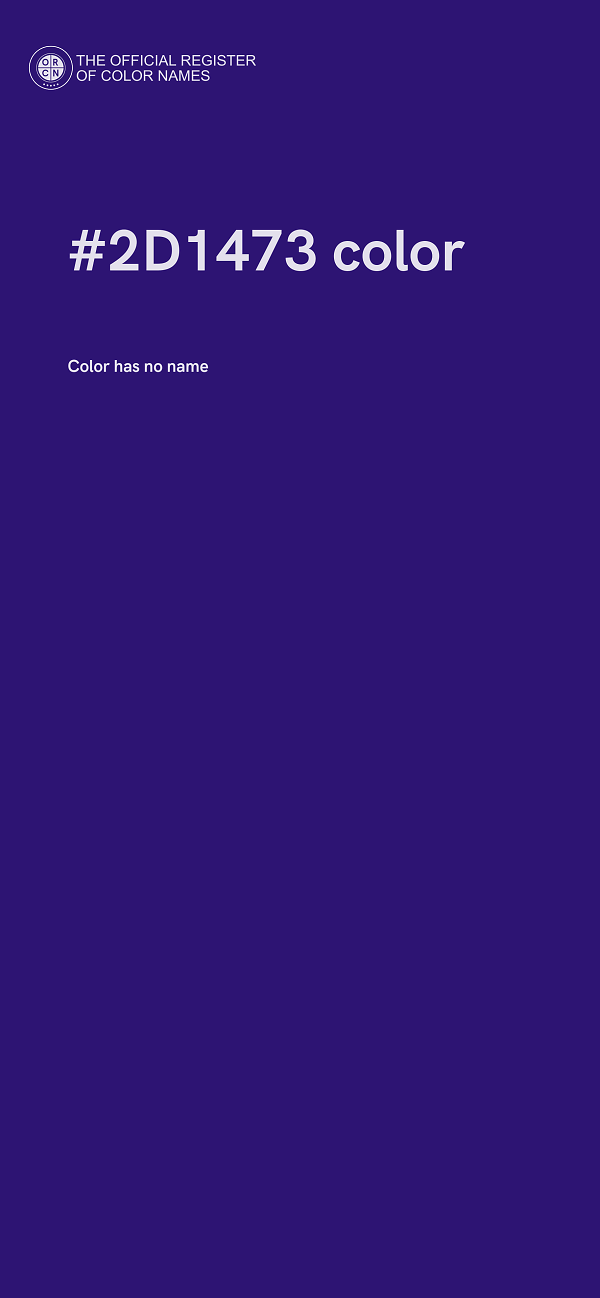 #2D1473 color image